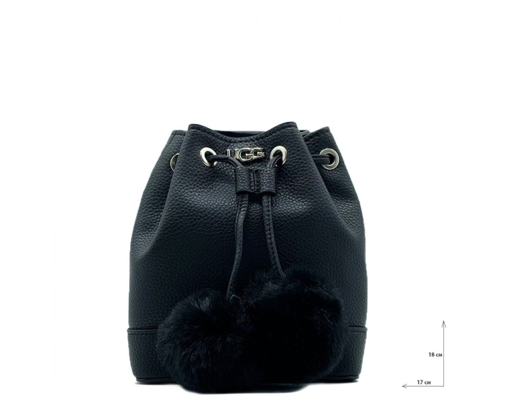 UGG Aaliyah Bucket Crossbody Pom Black