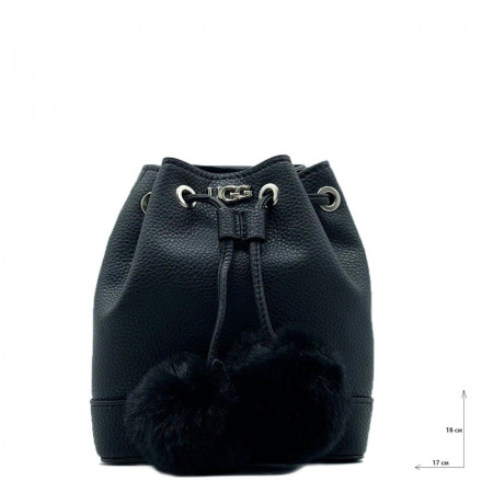 UGG Aaliyah Bucket Crossbody Pom Black
