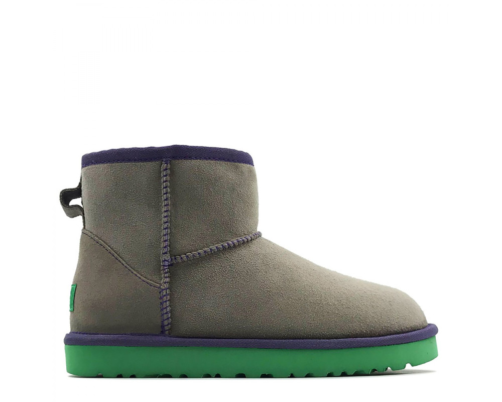 UGG Classic Mini II Grey-Aqua