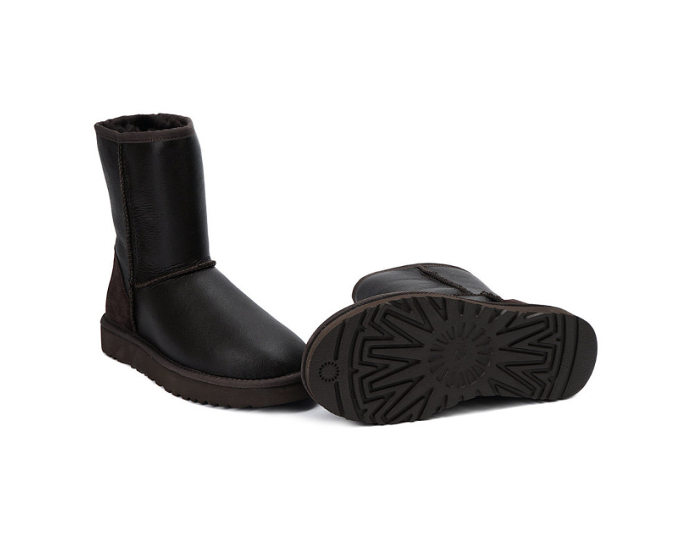 UGG Mens Classic Short Metallic Chocolate