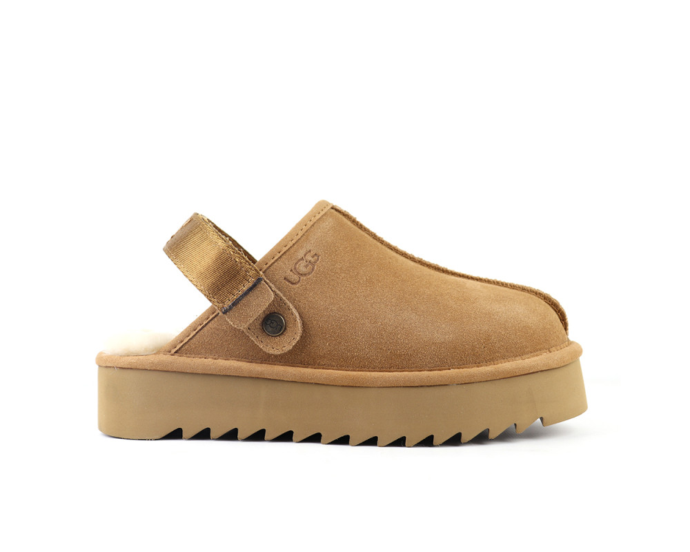 UGG Goldenstar Clog Platform Chestnut