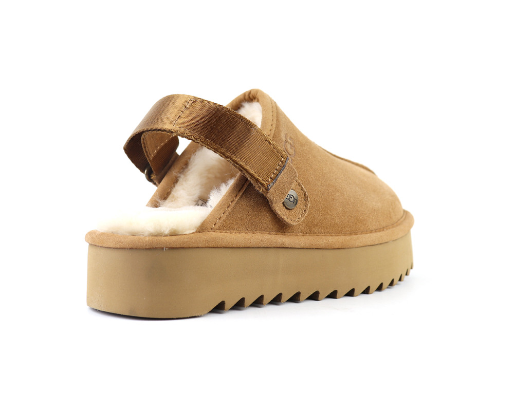 UGG Goldenstar Clog Platform Chestnut