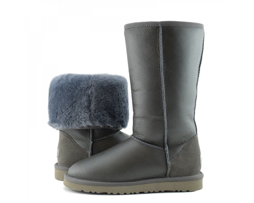 UGG Classic Tall Metallic Grey