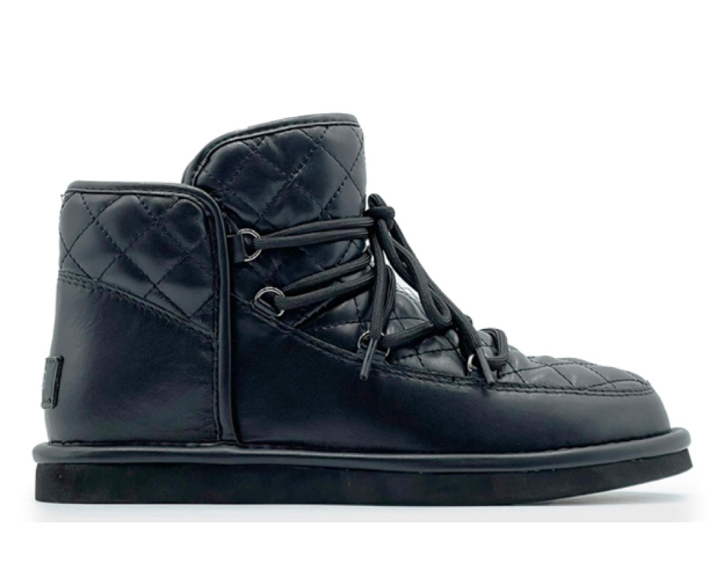 UGG Lodge Mini Leather Black