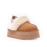 UGG Funkette Suede Platform Chestnut