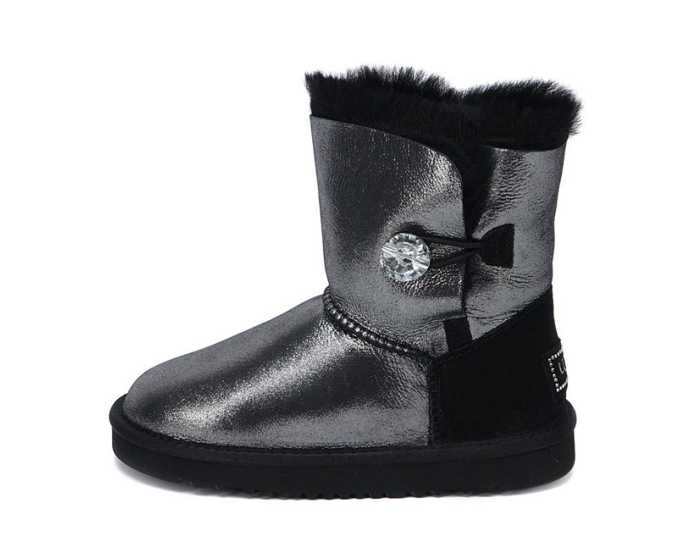 UGG Kids Bailey Button I Do Black