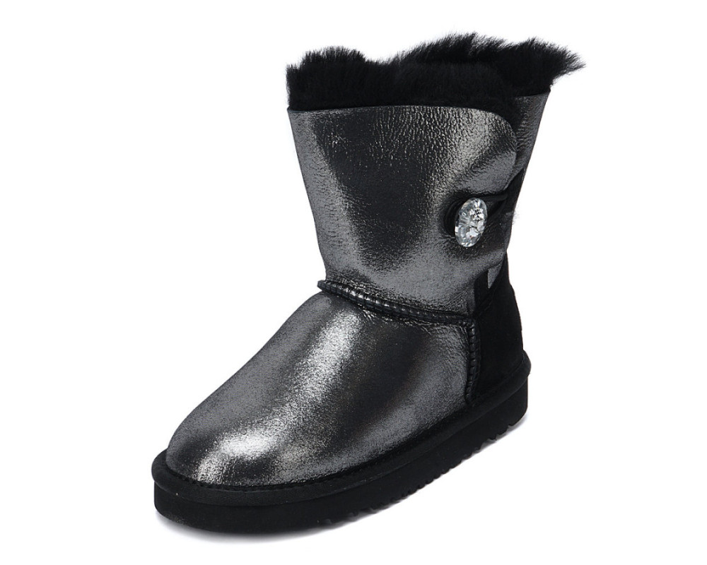 UGG Kids Bailey Button I Do Black