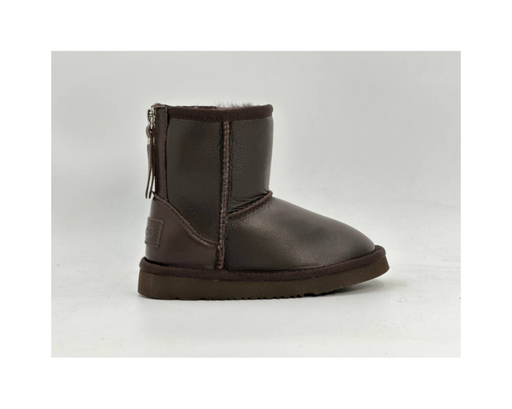 UGG Kids Zip Metallic Chocolate