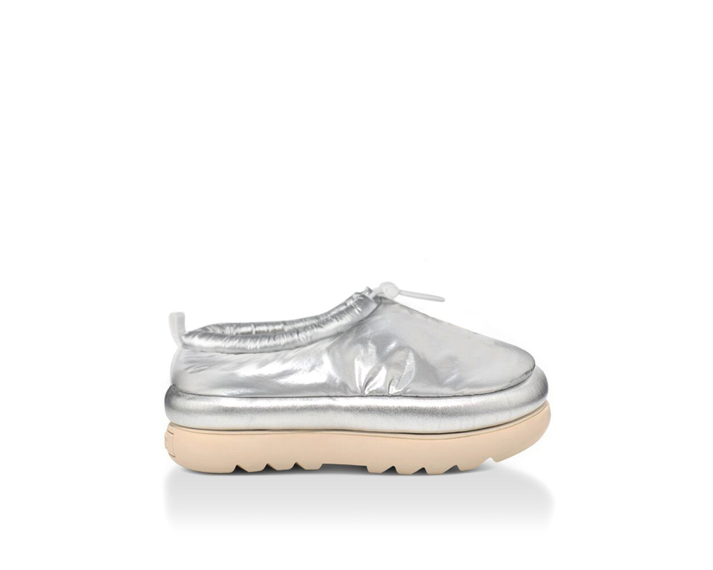 UGG Maxi Heritage Braid Clog-Silver