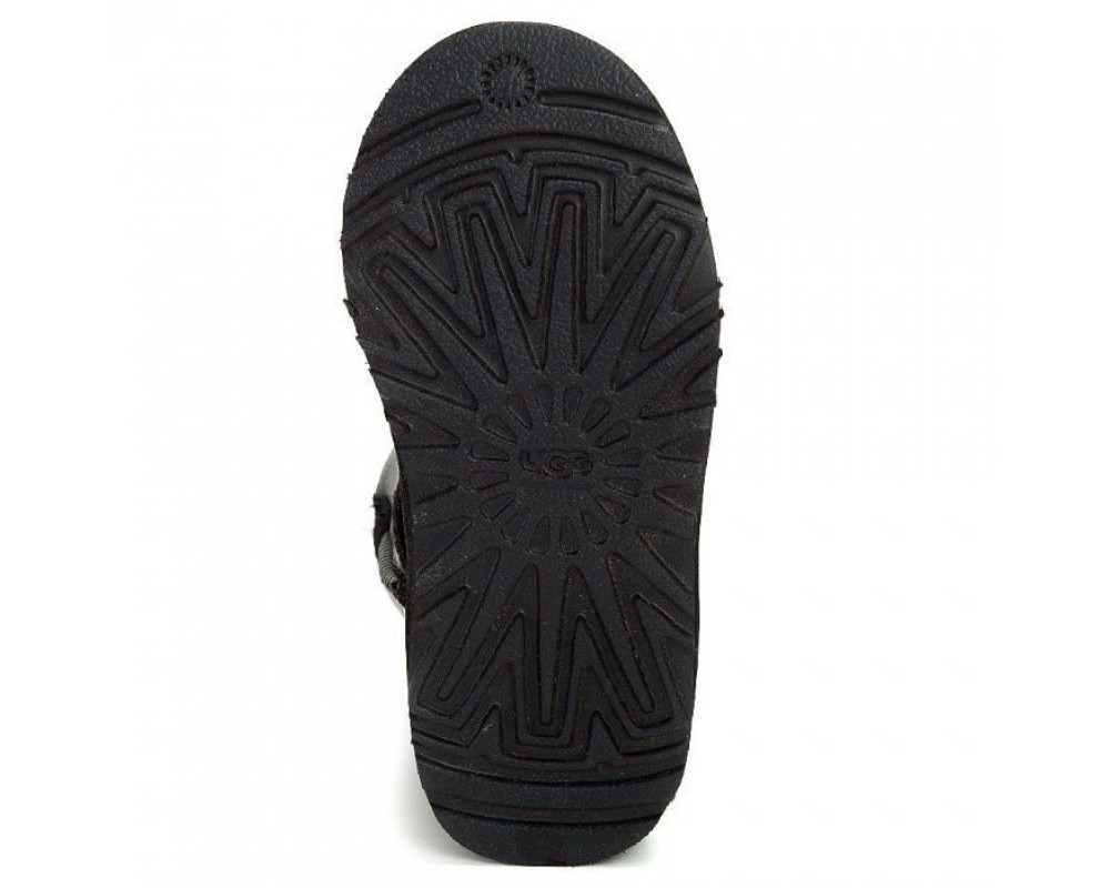 UGG Kids Bailey Button Bling Metallic Black