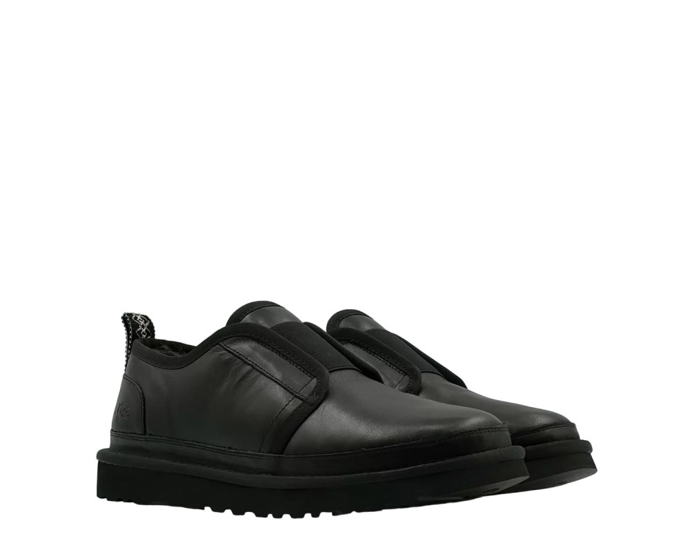 UGG Mens Slippers Flex Leather Black
