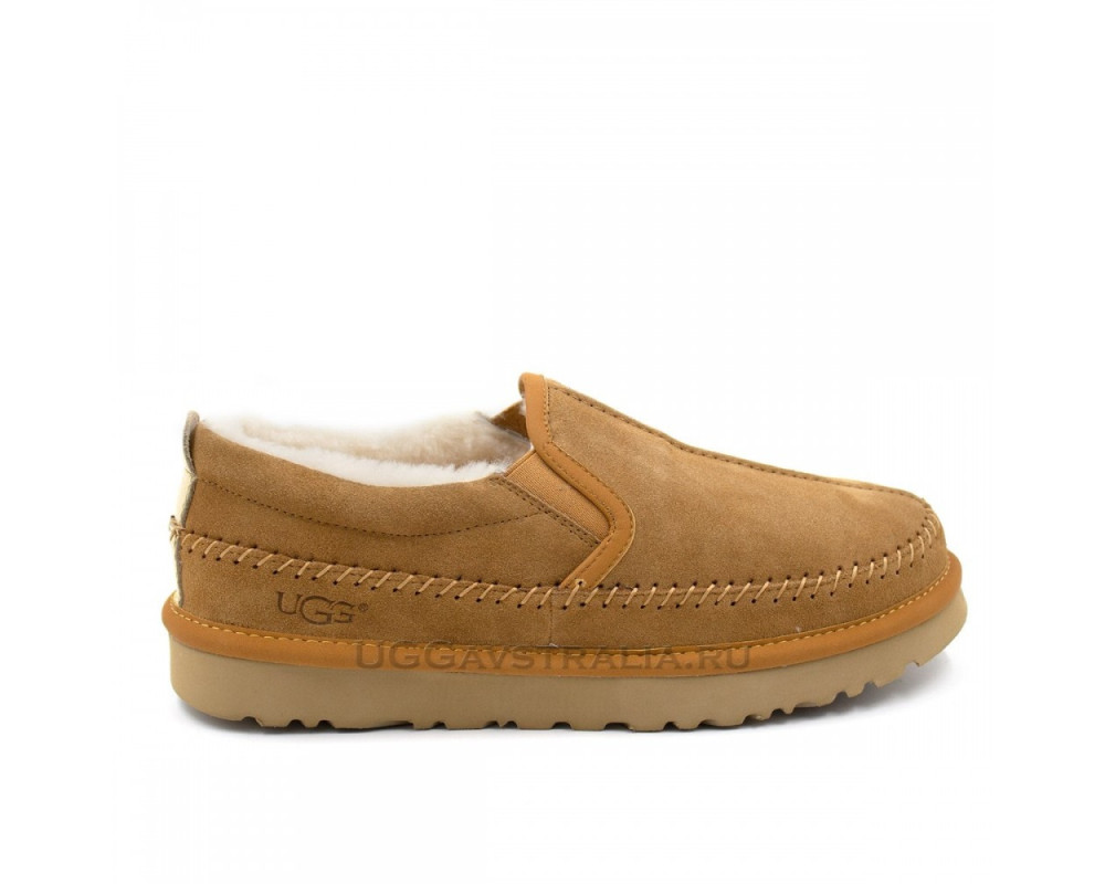 UGG Mens Stitch Slip Chestnut