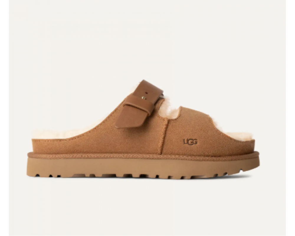 UGG Greenport Strap Slide Chestnut