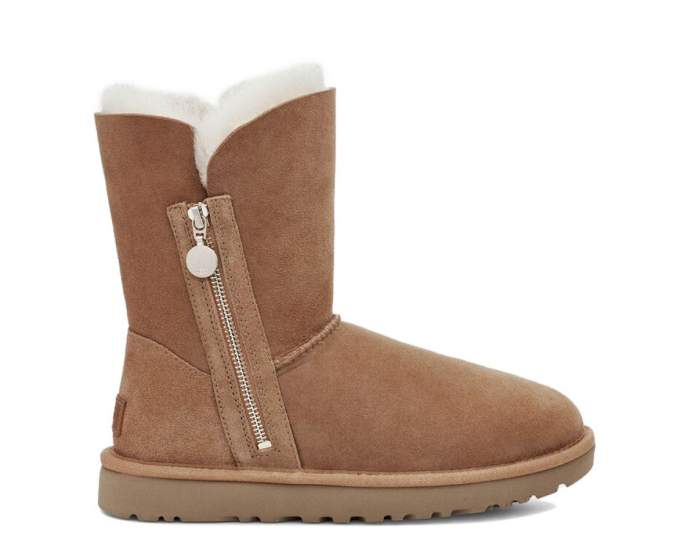 UGG Bailey Zip Short Chestnut