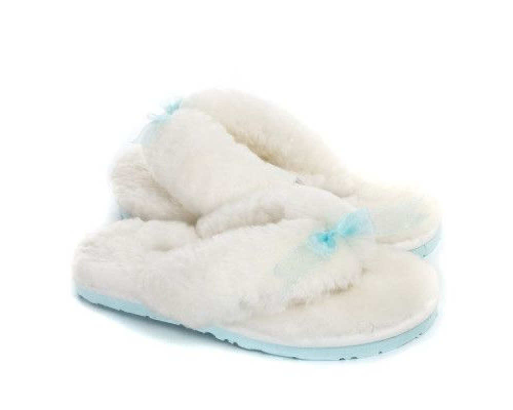 UGG Fluff Flip Flop II White