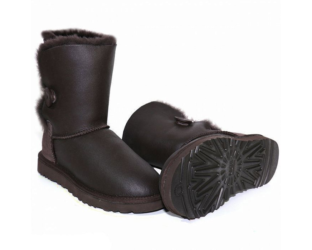 UGG Bailey Button Metallic Chocolate