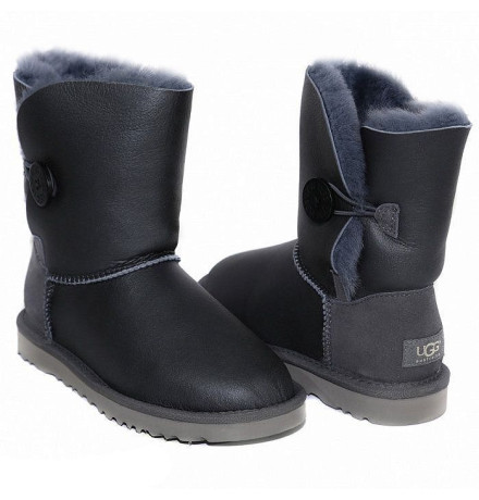 UGG Bailey Button Metallic Grey