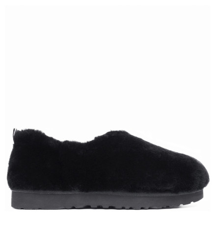 UGG Hailey Fluff Slippers Black