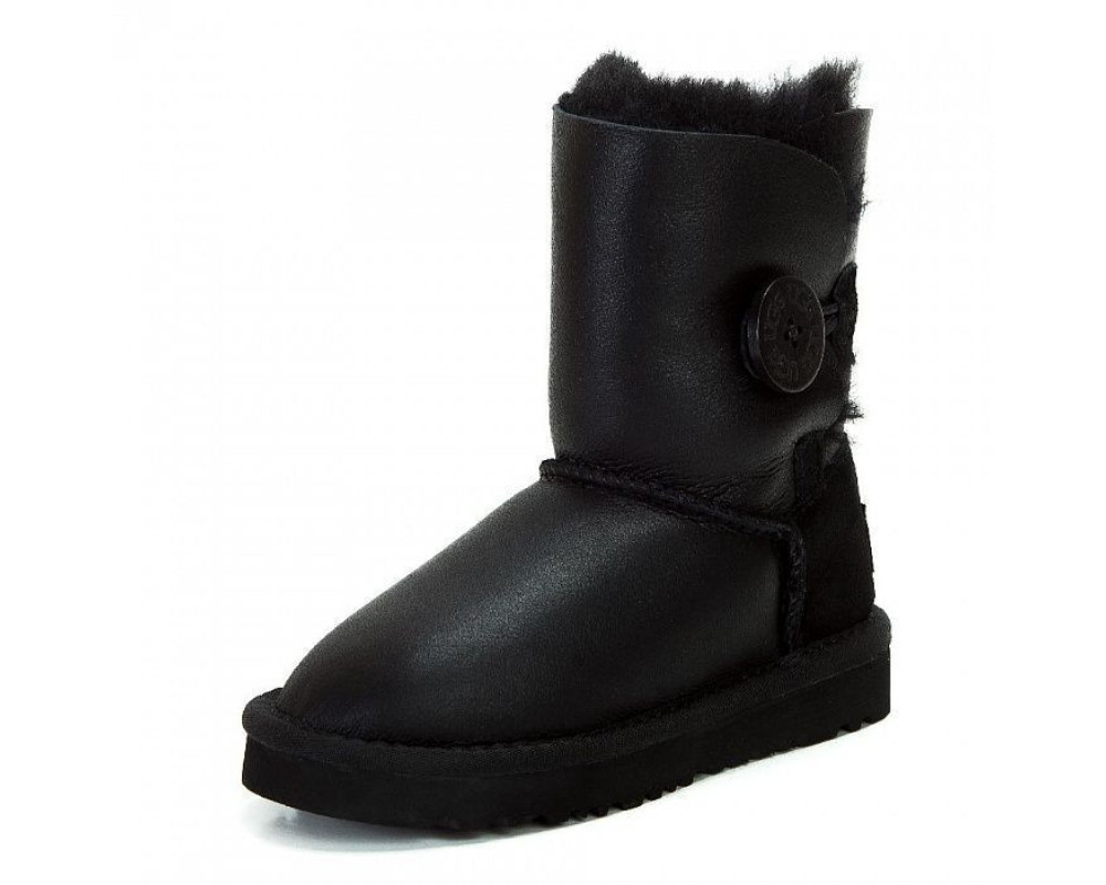 UGG Kids Bailey Button Metallic Black