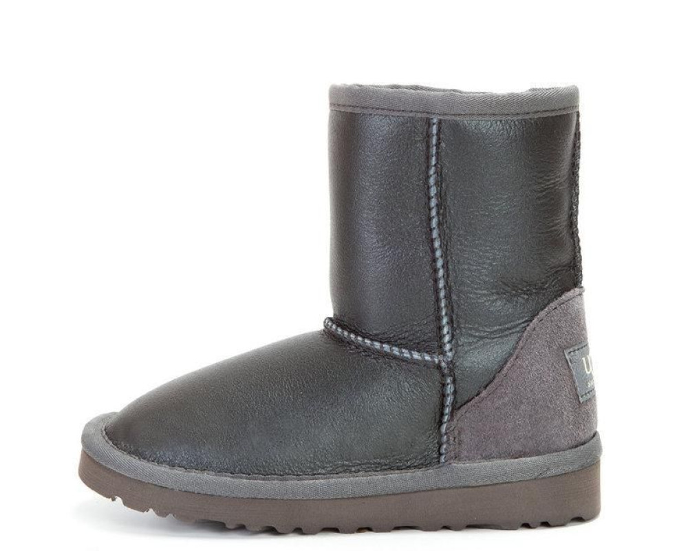 UGG Kids Classic Short Metallic Grey