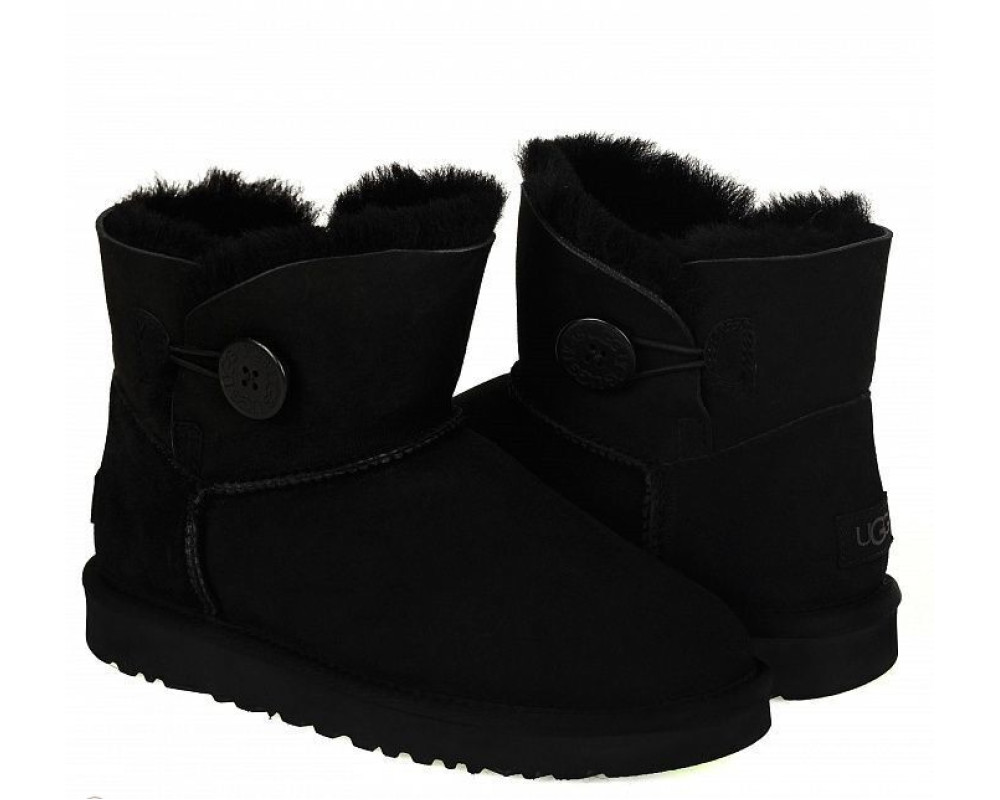 UGG Mini Bailey Button II Black