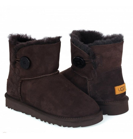UGG Mini Bailey Button II Chocolate