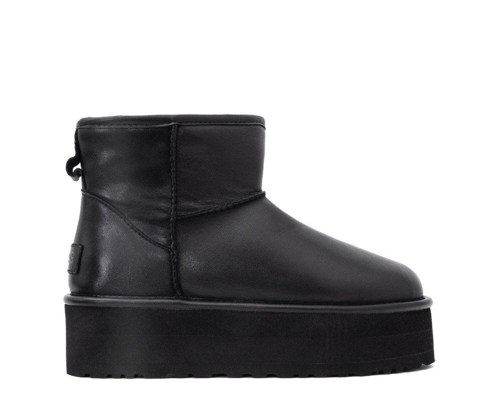 UGG Classic Mini Platform Leather Black
