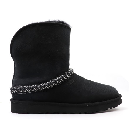 UGG Classic Short Cresent Black
