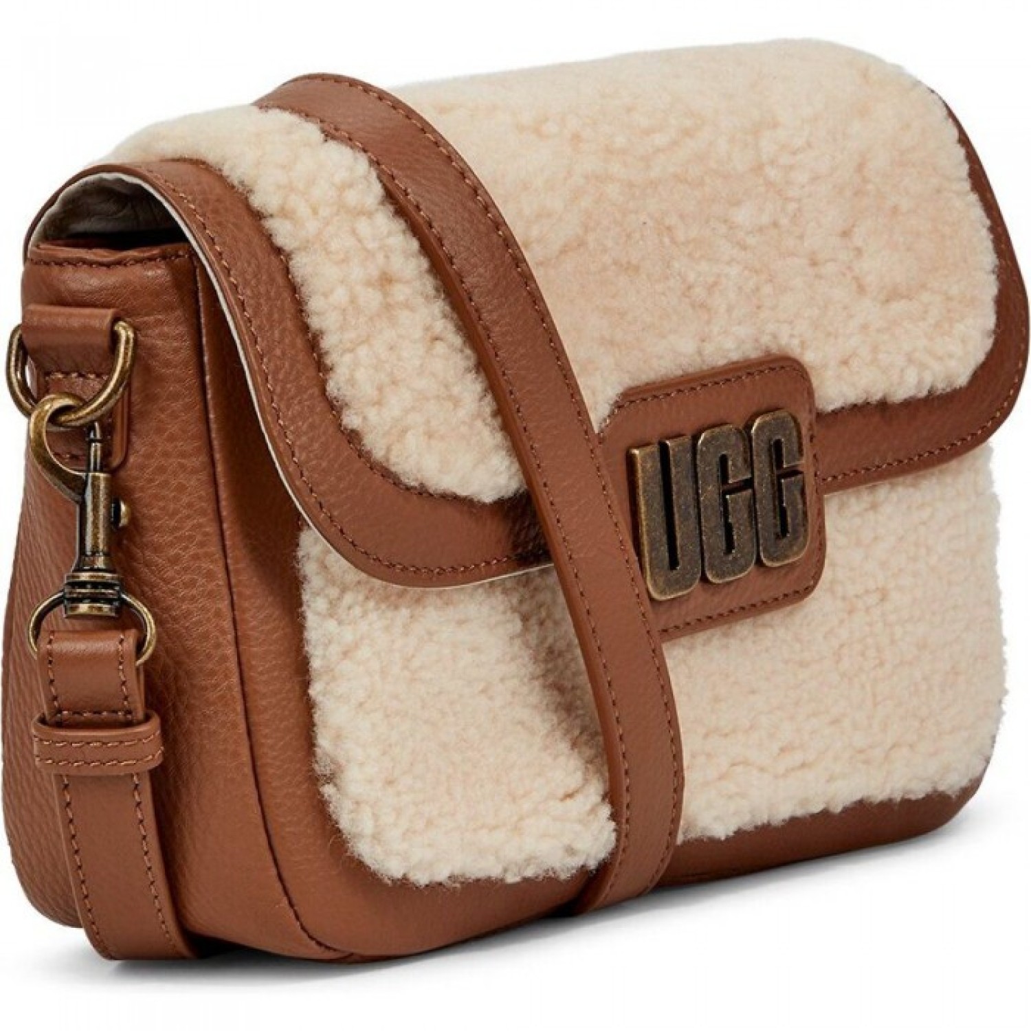 Сумка DALTON CROSSBODY SHEEPSKIN BAG - CHESTNUT/NATURAL